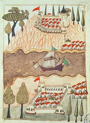 Dos castillos en el mar Negro, uno en Grecia y otro en Anatolia